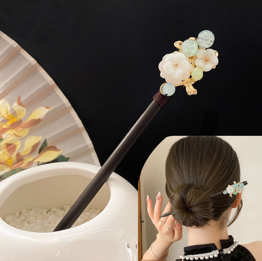 Hanbok Hair Pin - Tusuk Konde Kayu Gaya Cina Antik