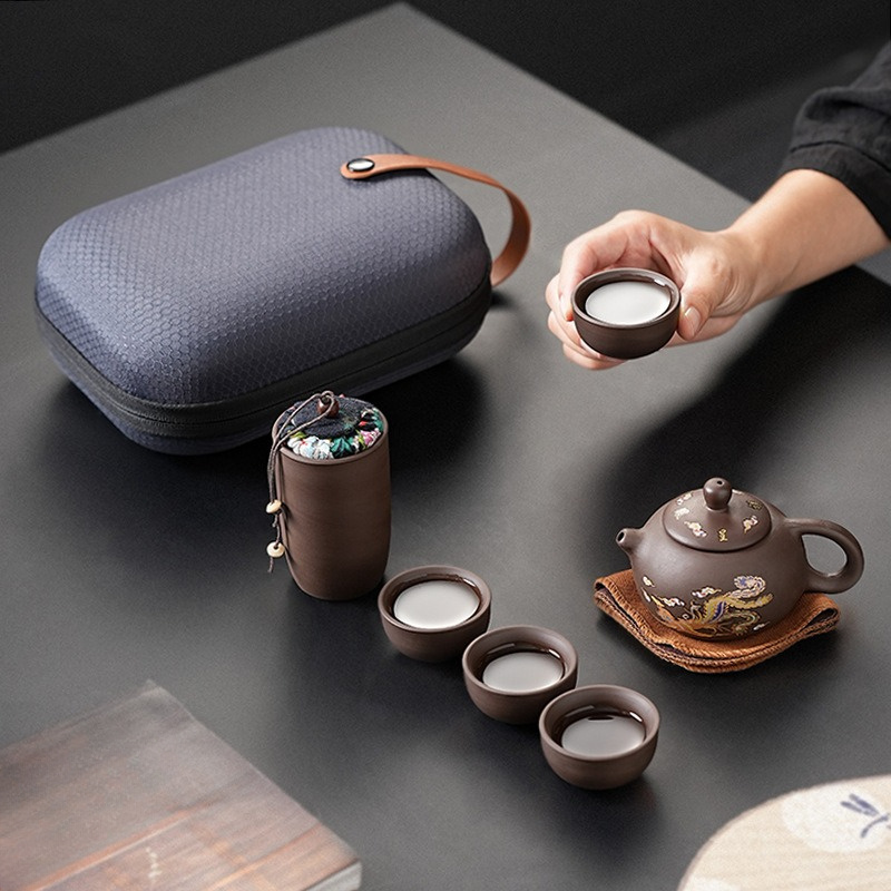 Korean Tea Set - Set Teh Perjalanan dari Tanah Liat