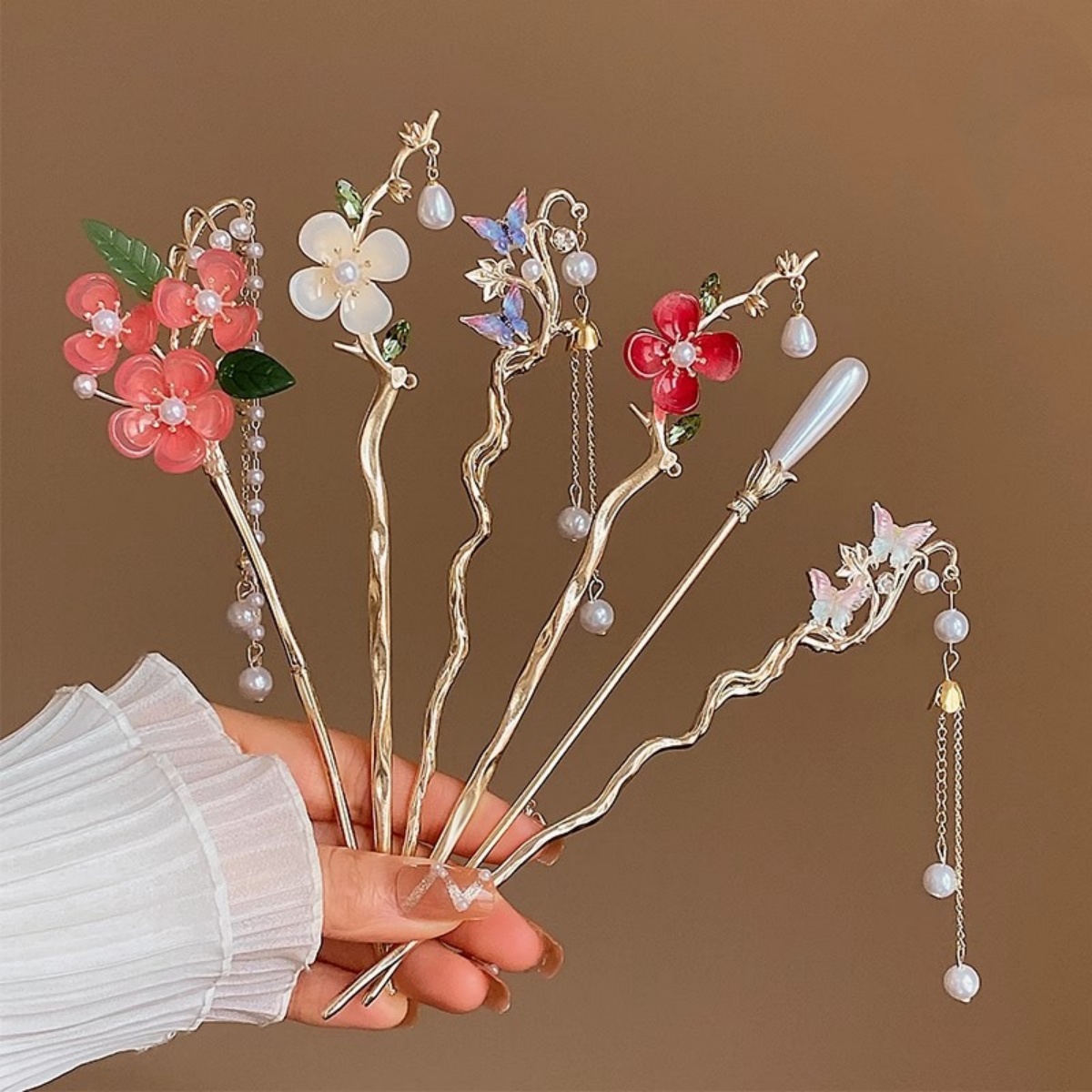Hanbok Hair Pin - Jepit Rambut Bunga Baru 2025 untuk