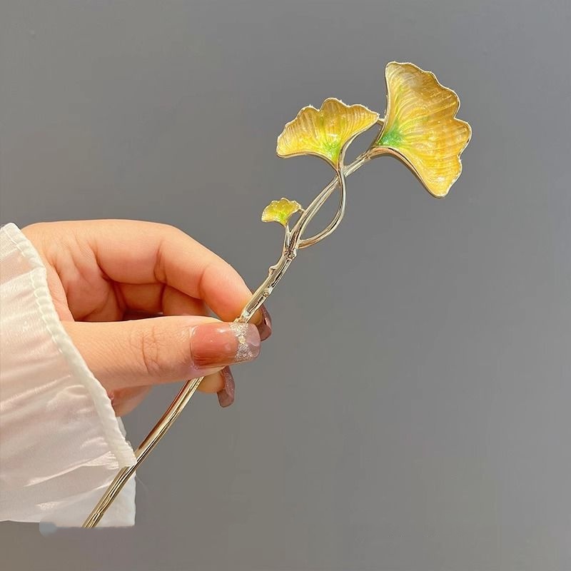 Jepit Rambut Daun Ginkgo Gaya  - Hanbok Hair Pin ulasan dan harga