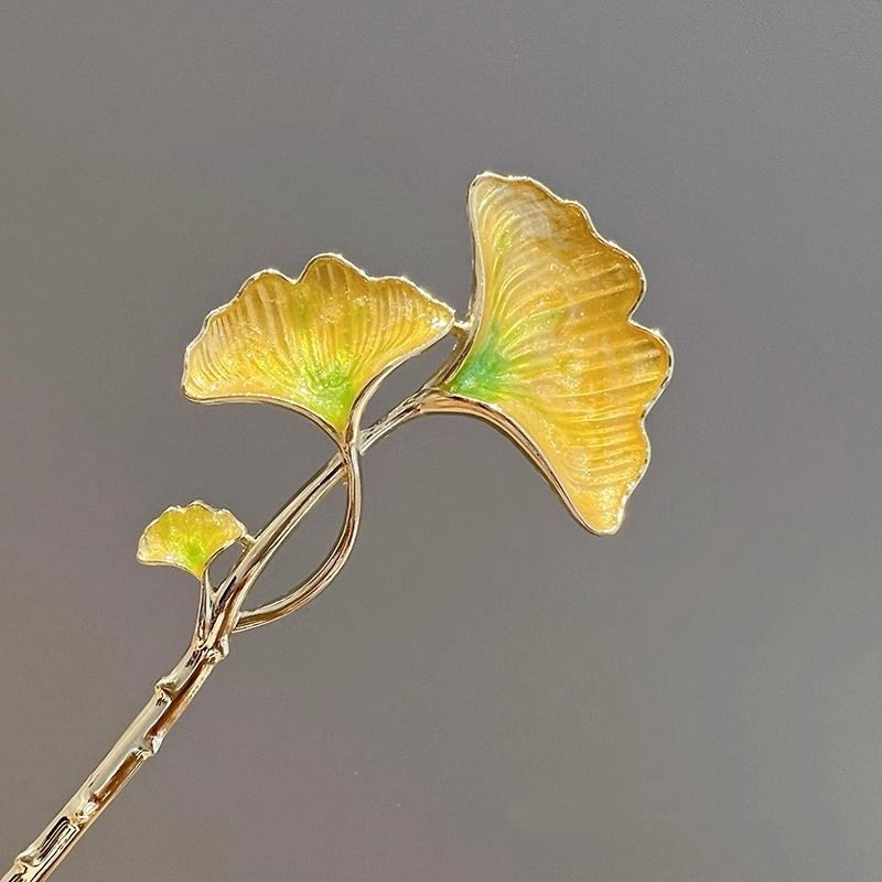 Jepit Rambut Daun Ginkgo Gaya  - Hanbok Hair Pin ulasan dan harga