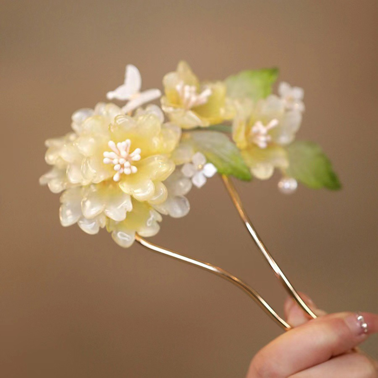 Jepit Rambut Bentuk U Bunga Ak - Hanbok Hair Pin ulasan dan harga