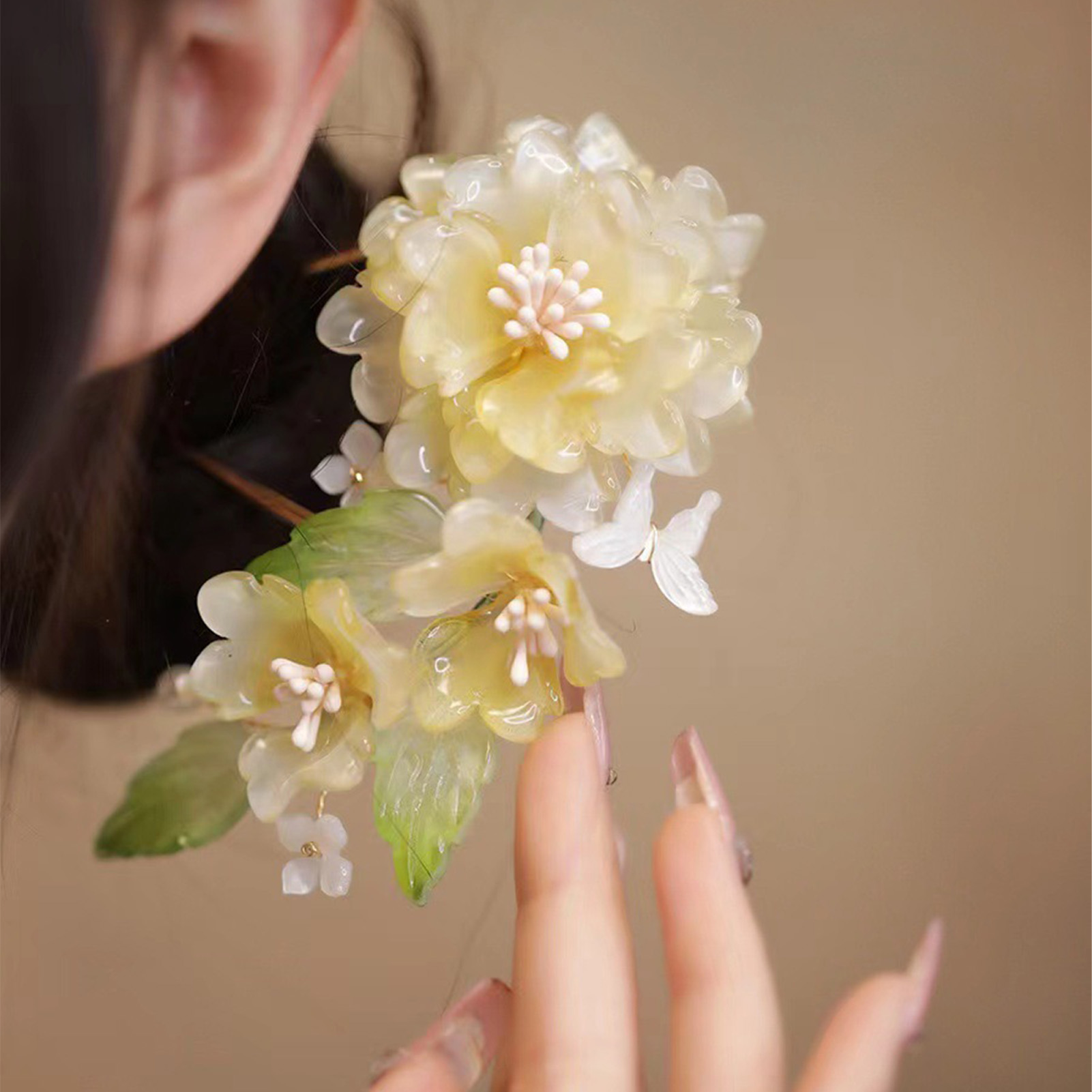 Jepit Rambut Bentuk U Bunga Ak - Hanbok Hair Pin ulasan dan harga