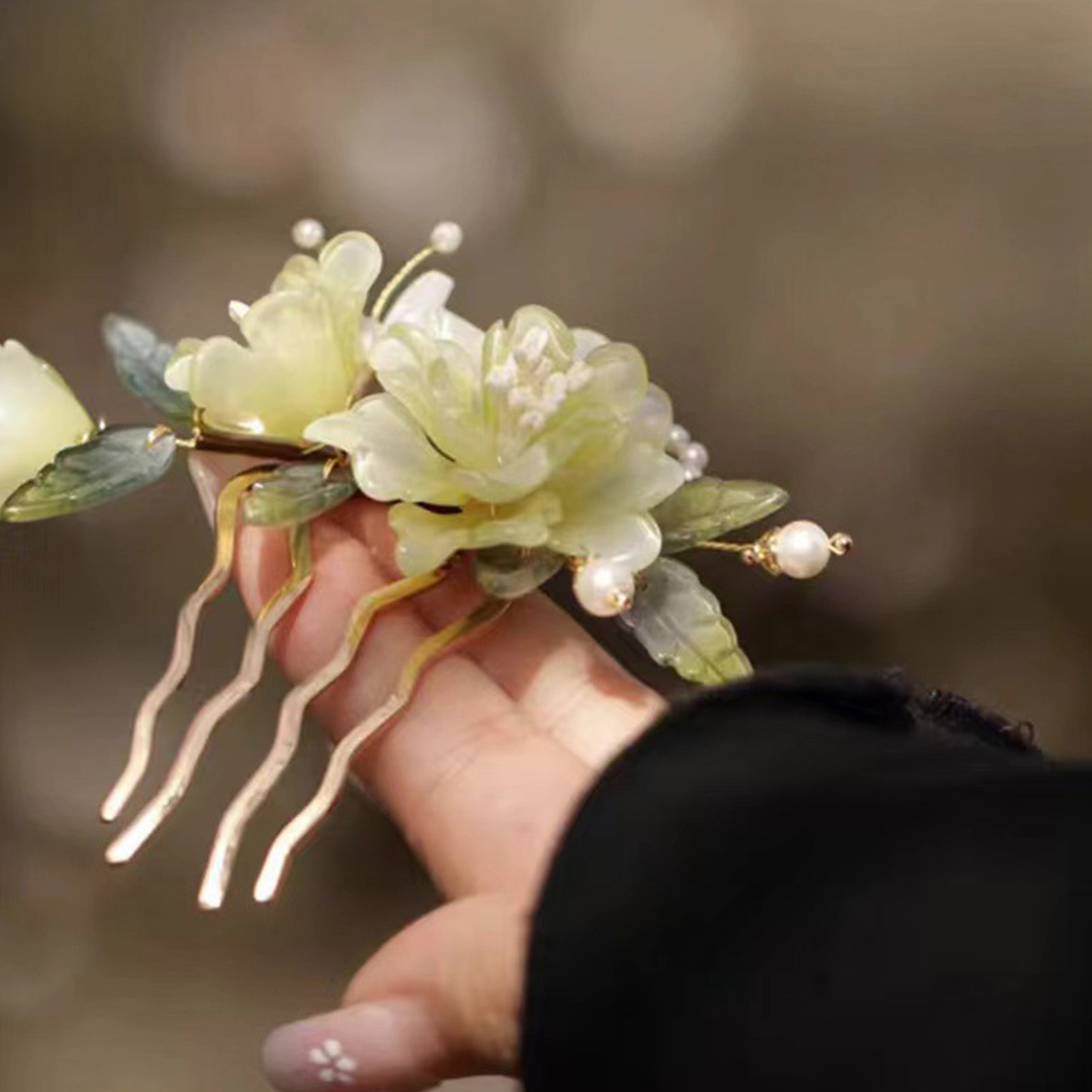 Jepit Rambut Bentuk U Bunga Ak - Hanbok Hair Pin ulasan dan harga