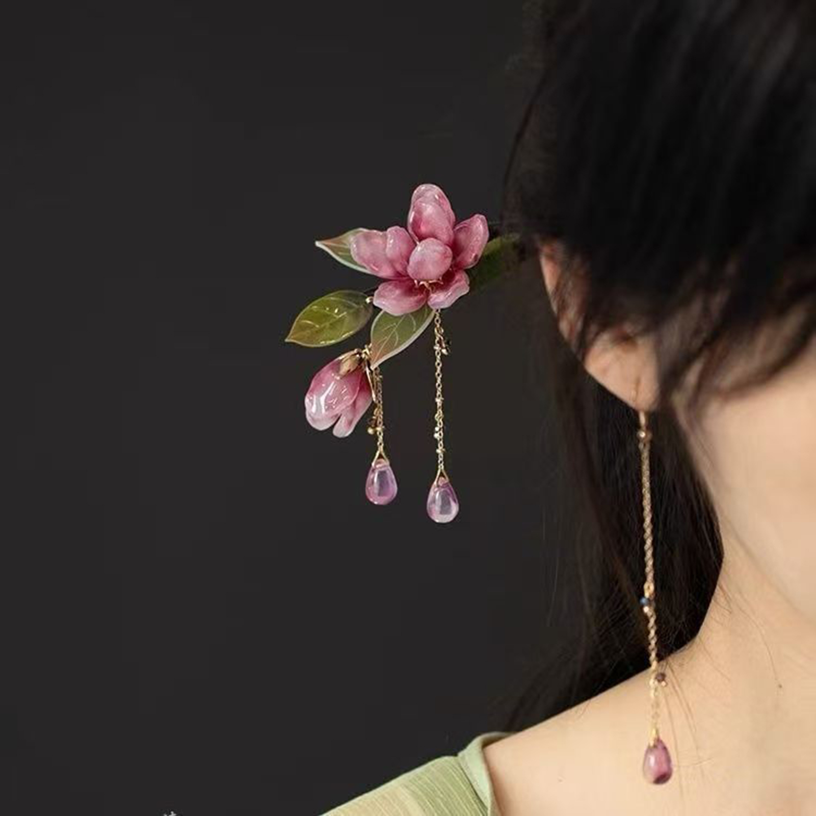 Tusuk Konde Bunga Gaya Cina Je - Hanbok Hair Pin ulasan dan harga