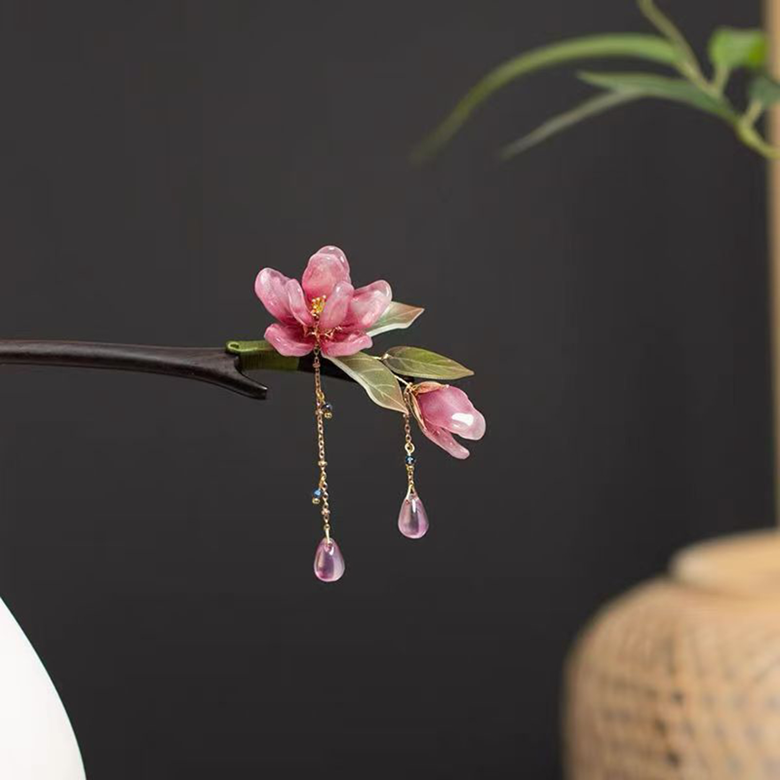 Tusuk Konde Bunga Gaya Cina Je - Hanbok Hair Pin ulasan dan harga