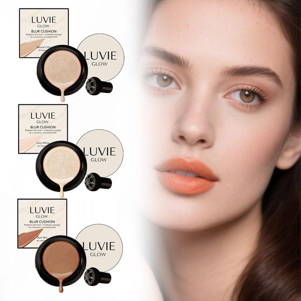 LUVIE GLOW Korean Mushroom Puf - Bb Cushion Korean ulasan dan harga