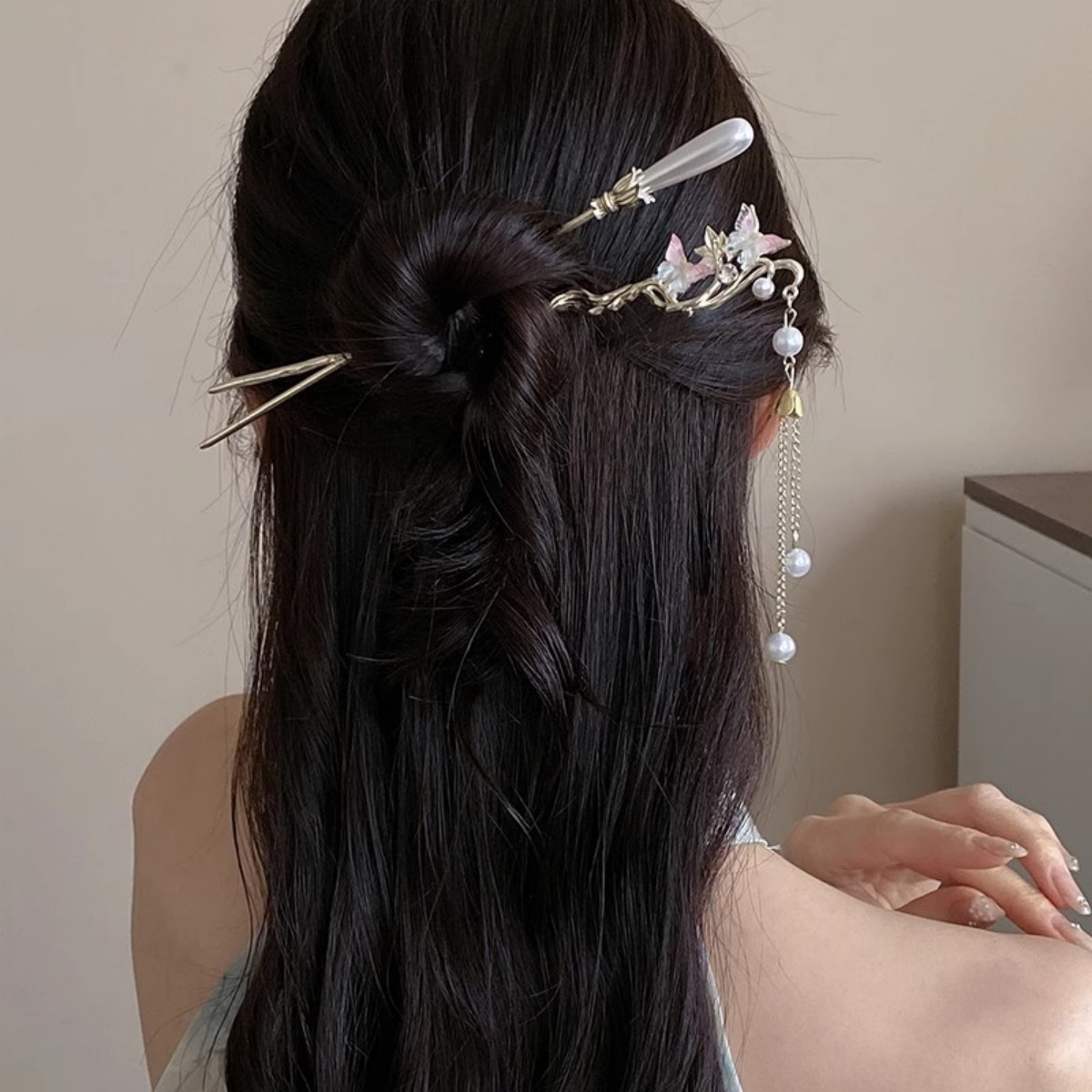 Jepit Rambut Bunga Baru 2025 u - Hanbok Hair Pin ulasan dan harga